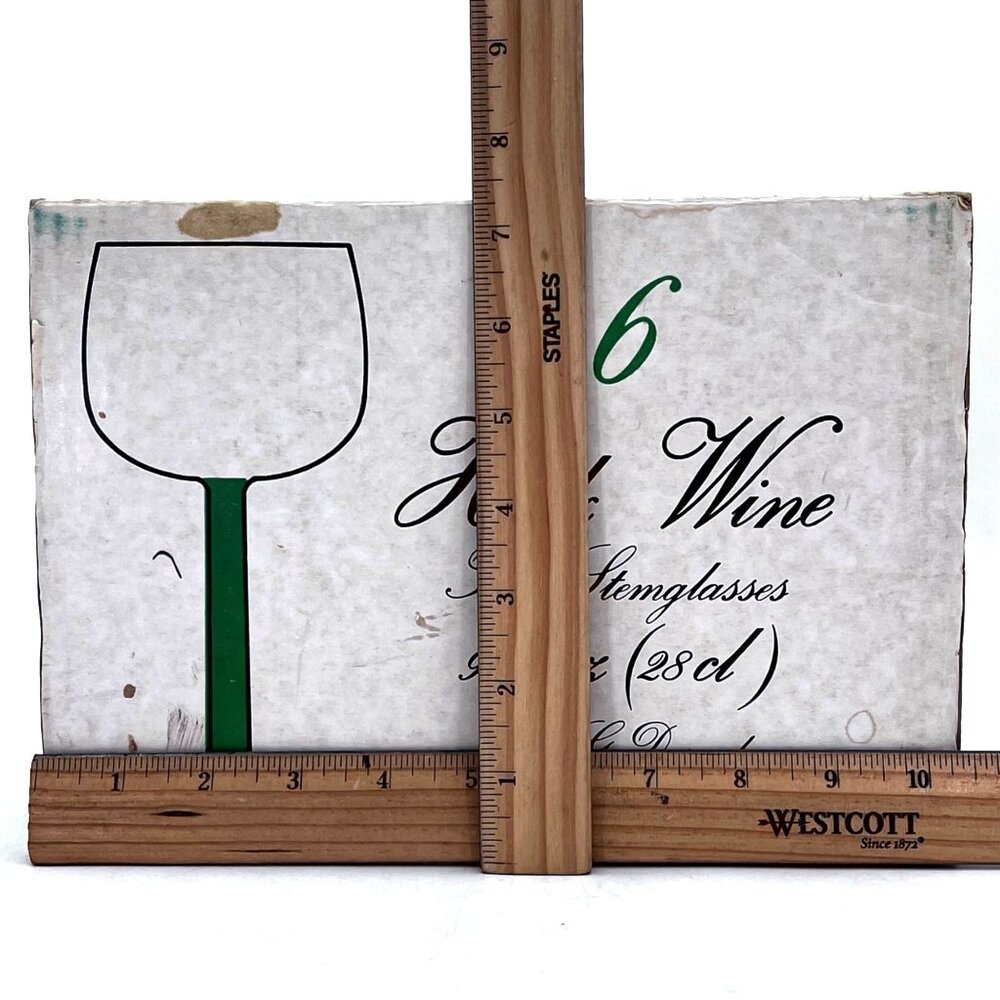 Vintage 6 Luminarc Hock Wine Tall Stem Glasses 9 1/4 Oz J.G. Durand France ARC - Picture 13 of 16